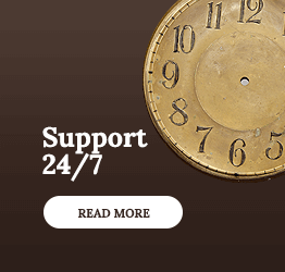 Banner: 24/7 support