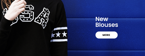Promo banner: new blouses collection