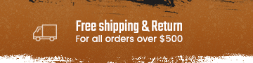 Banner: free shipping and return