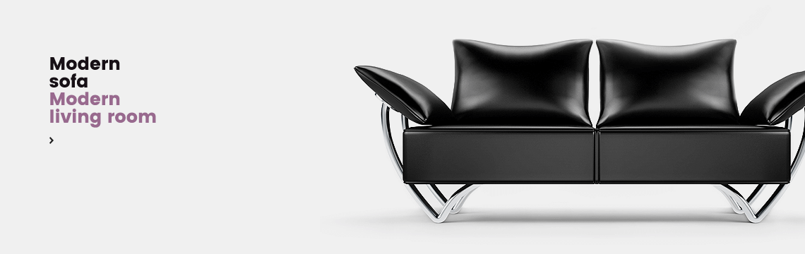 Banner: modern sofa for the living room