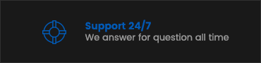 Banner: 24/7 support