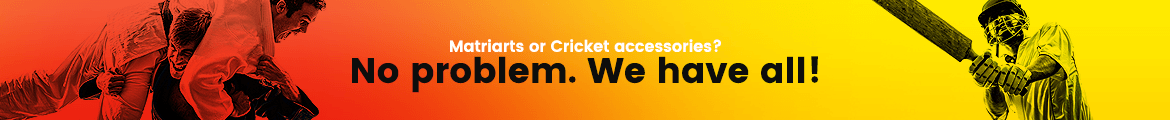 Banner: martial arts and cricket accessories