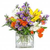 Colourful mixed bouquet