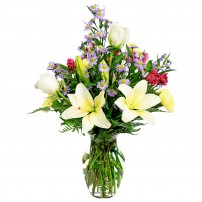 White lily bouquet